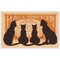 Vintage Halloween Black Cats and a Carved Counted Cross Stitch Pattern